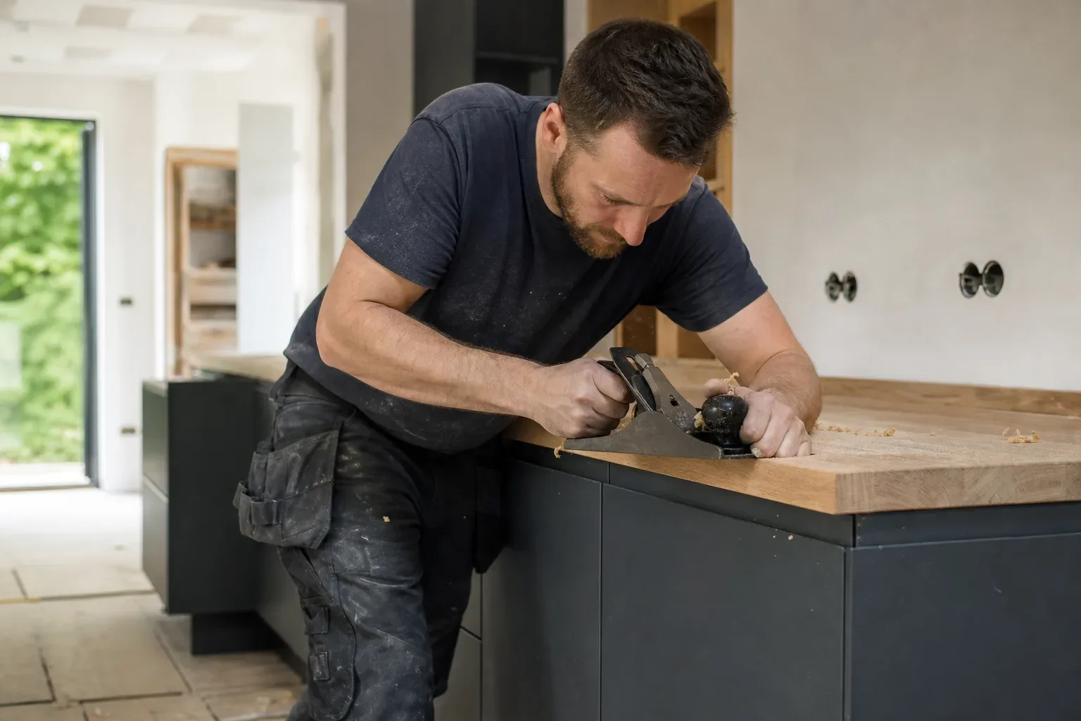 Solid wood worktops East Lothian